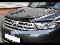 Дефлектор капота темный Toyota Highlander 2010-2013