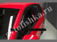 Дефлекторы боковых окон дымчатые 2 части VW Polo 2005-, 2010- седан, хэтчбек
