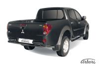 Защита заднего бампера Arbori d57 черная MITSUBISHI L-200 TRITON 2006-