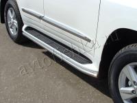 Toyota Land Cruiser (15–) Защита порогов 50,8 мм (LC200 Executive)