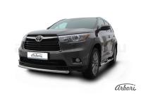 Защита переднего бампера Arbori d57 радиусная TOYOTA HIGHLANDER 2014-