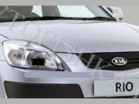 Защита передних фар прозрачная Kia Rio 2005-2011