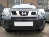 Nissan X-Trail (11–13) Защита радиатора, чёрная, середина