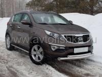 Kia Sportage (10-) защита переднего бампера, труба 76 мм/42