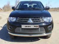 Mitsubishi L200 (14–) Защита передняя нижняя (овальная) 75х42 мм