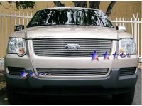 Ford Explorer (06-) верхняя решетка радиатора алюминиевая, горизонтальный дизайн.