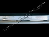 Opel Astra H (04-) накладки порогов дверных проемов из нержавеющей стали, комплект 4 шт.