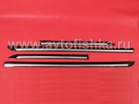 Toyota Camry V40 (06-) молдинги на двери боковые с хромированными вставками, белые, комплект 4 шт.