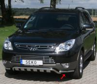 Hyundai ix55 (09–) Защита переднего бампера угловая 40 мм, нерж.