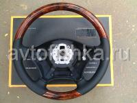 Mercedes Vito W639 (2003-) руль с отделкой - черная кожа с темным деревом орех.