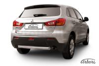 Защита заднего бампера Arbori d76 короткая MITSUBISHI ASX 2014-