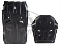 Mitsubishi L200 (15–) Защита картера + КПП + РК, из 2х частей, композит (V-все, КПП-все)