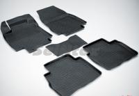 Nissan Tiida (08–14) Коврики салона резиновые с высоким бортиком