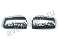 Mitsubishi Lancer 10 (2007-) хромированные накладки на дверные зеркала