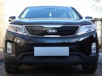 Kia Sorento (13–15) Защита радиатора Premium, чёрная, низ