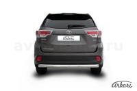 Защита заднего бампера Arbori d76 радиусная TOYOTA HIGHLANDER 2014-