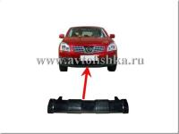 Nissan Qashqai (07-) накладка переднего бампера нижняя черная.