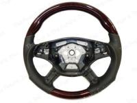 Mercedes W164, T245, W251 (05-08) руль, дизайн AMG, черная кожа - дерево орех