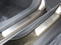 Mitsubishi Outlander (15–) Накладки на пороги (лист шлифованный)