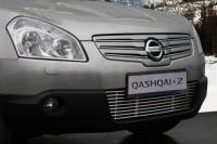 Декоративный элемент воздухозаборника d10 (1 элемент из 9 трубочек) "Nissan Qashqai+2" 2009- хром, NQSH.97.2233
