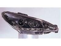 Peugeot 206, S16 (98-) фары передние линзовые, черные