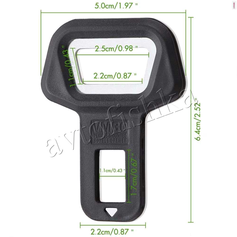 Вставка в замок ремня безопасности с открывалкой для бутылок, ширина пряжки  21 мм. купить в Москве - Автофишка