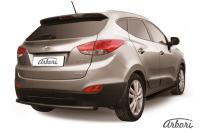 Защита заднего бампера Arbori d57 черная HYUNDAI IX-35 2009-