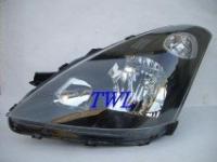 Toyota Wish (04-06) тайвань тип, фары передние черные, комплект 2 шт.