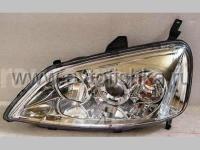 Honda Civic (01-03) 2, 4 дв. фары передние линзовые хромированные, со светящимися ободками, комплект 2 шт.