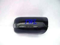 Mercedes W210 95-99 корпуса боковых зеркал черные, со светодиодными поворотниками и подсветкой Welcome, хромированная рамка, комплект 2 шт.