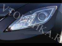 Защита пердних фар прозрачная Mazda 6 2008-2012