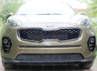 Kia Sportage (16–) Защита радиатора, чёрная, середина