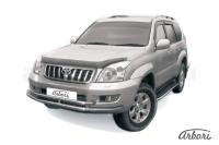 Защита переднего бампера Arbori d57+d57 двойная TOYOTA LAND CRUISER PRADO 2003-2010