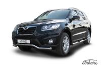 Защита переднего бампера Arbori d57 "волна" HYUNDAI SANTA-FE 2010-2012