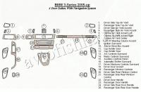 Декоративные накладки салона BMW 3 2005-н.в. 4 двери седан, с навигацией система