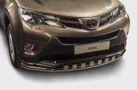 Toyota RAV4 (13–) Защита переднего бампера с декоративными элементами 60 мм