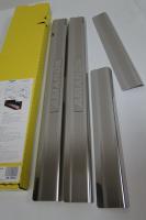 Накладки на внутренние пороги с надписью, нерж. сталь, 4 шт. Alu-Frost 08-0994 для VW Amarok