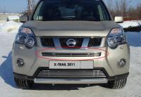 Nissan X-Trail (11-15) накладка на решетку радиатора, верхняя 12 мм
