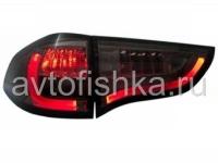 Mitsubishi Pajero Sport, Challenger (09-) задние фонари светодиодные тонированные, комплект 2 шт.