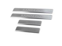 Renault Sandero (14–) Накладки на внутренние пороги, 4 части, нерж.