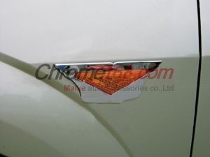 Ford Mondeo (00-07) декоративные рамки повторителей поворотов на передние крылья, нержавеющая сталь, комплект 2 шт.