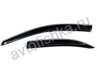 Honda Accord (07-) дефлекторы боковых окон темные, ветровики в стиле Mugen, комплект 4 шт.