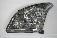 Toyota Prado 120 (02-09) фары передние линзовые хромированные, комплект 2 шт.
