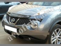 Дефлектор капота темный с надписью Nissan Juke 2011-