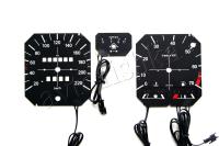 Volkswagen Golf mk1 светодиодные шкалы (циферблаты) на панель приборов - с экономайзером
