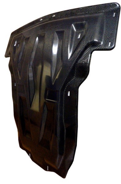 Mercedes-Benz M-Klasse (12–) Защита картера + КПП, карбон 10 мм, 2 части (кузов 166, V-3,5, 3,0TD)