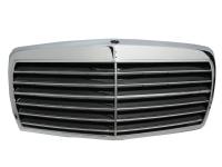 Mercedes S W126 (80-92) решетка радиатора черная, дизайн "Авангард", с рамкой в сборе.