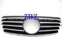 Mercedes CLK W208 (95-02) решетка радиатора черная, дизайн Big Star, стиль SL, со звездой
