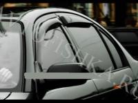 Дефлекторы боковых окон 4 части темные Toyota Avensis 1998-2002