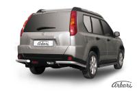 Защита заднего бампера "уголки" Arbori d57 NISSAN X-TRAIL 2011-2014